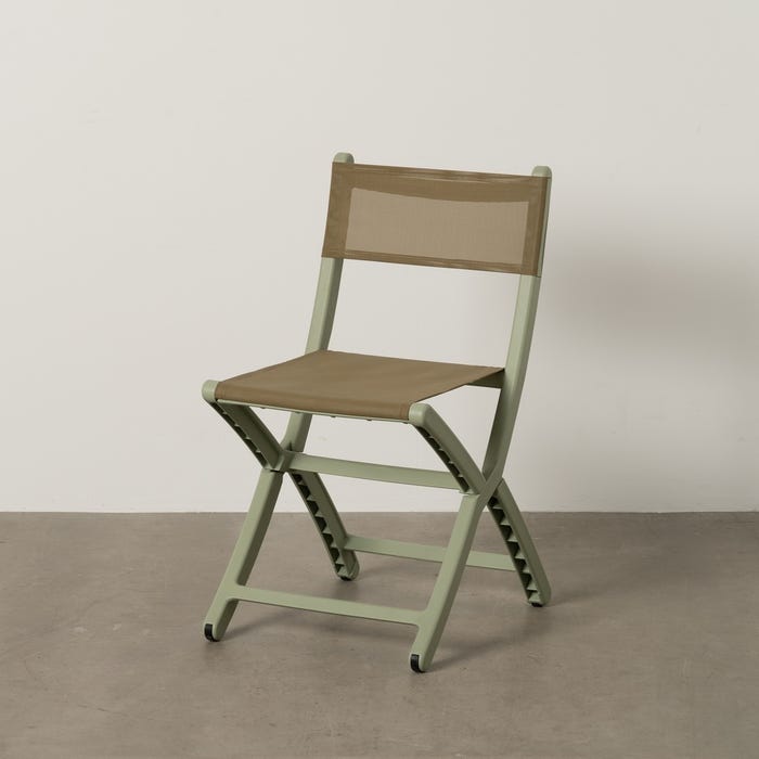 Silla Plegable Verde Polipropileno 45 X 55 X 83 Cm