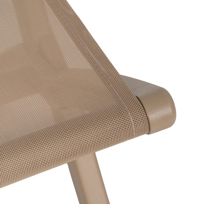 Beige Polypropylene Folding Chair 45 X 55 X 83 Cm