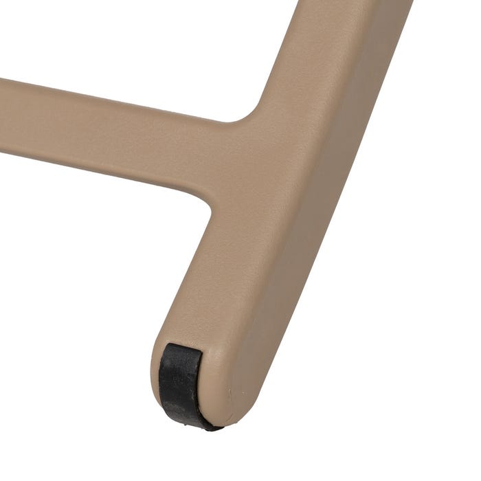 Beige Polypropylene Folding Chair 45 X 55 X 83 Cm
