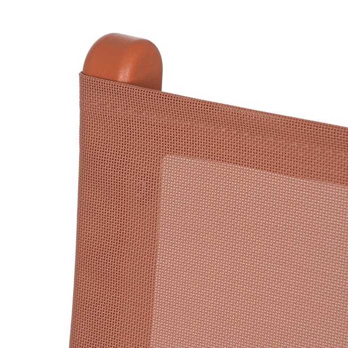 Terracotta Polypropylene Folding Chair 45 x 55 x 83 cm