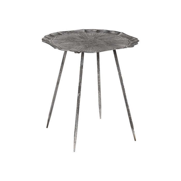 Mesita Gris Metal 55 X 55 X 61 Cm