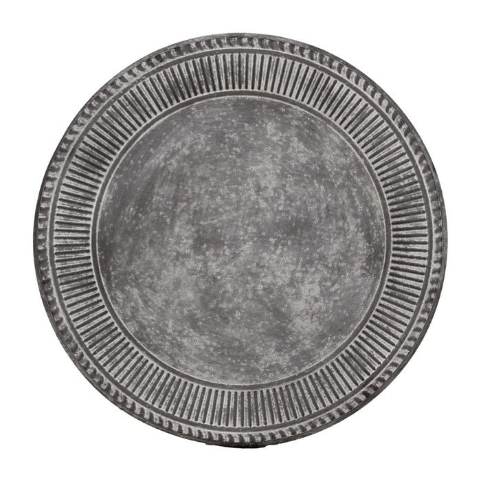 Mesita Gris Metal 45,50 X 45,50 X 73,50 Cm