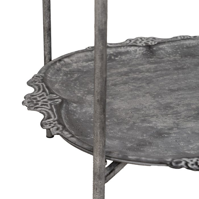 Estantería Gris Metal Decoración 45 X 45 X 144 Cm