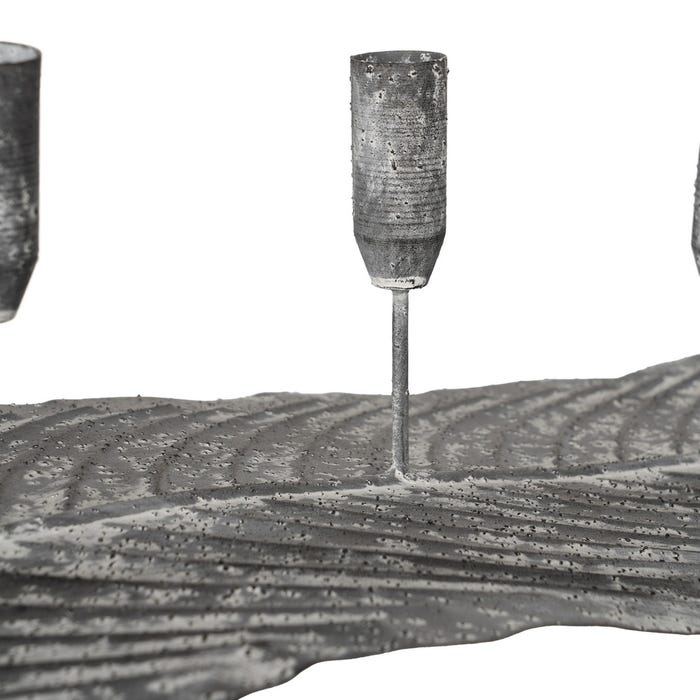 Candelabro Gris Metal Decoración 86 X 20 X 16,50 Cm