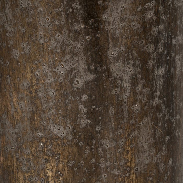 Portavelas Oro Envejecido Metal 18 X 18 X 79 Cm