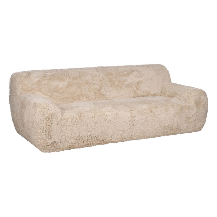 3-Seater Beige Fabric Sofa 240 x 107 x 79.50 cm