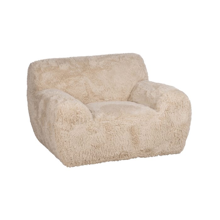 Sillón Beige Tejido 124 X 107 X 79,50 Cm