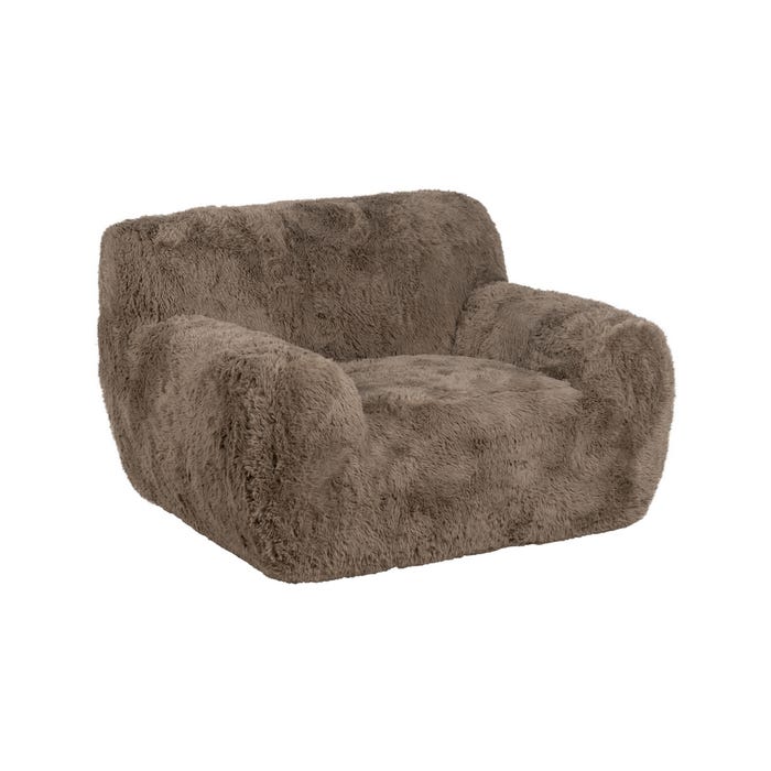 Sillón Taupe Tejido 124 X 107 X 79,50 Cm