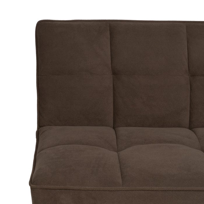 Taupe Sofa Bed Wood Decoration 175 X 84 X 73 Cm