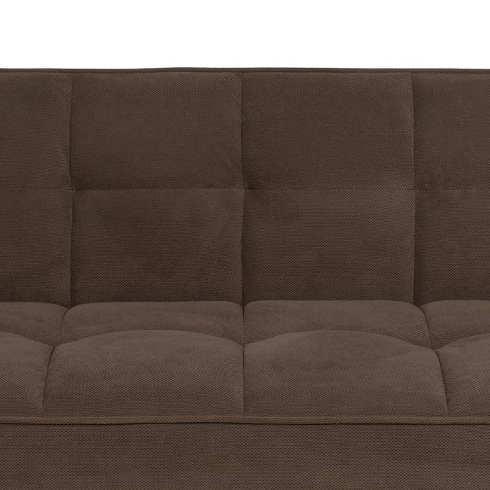 Taupe Sofa Bed Wood Decoration 175 X 84 X 73 Cm