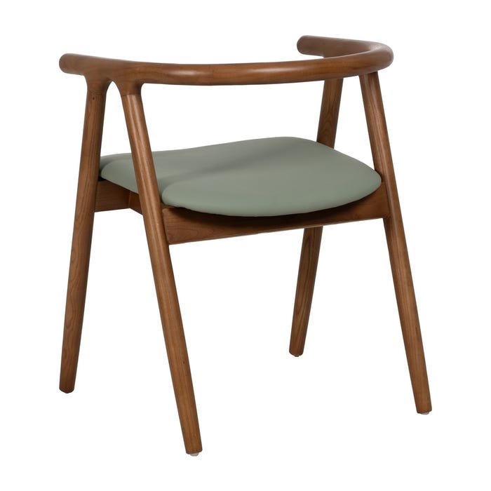 Brown-Green Elm Wood Chair 47 x 46 x 71 cm