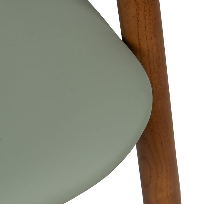 Brown-Green Elm Wood Chair 47 x 46 x 71 cm