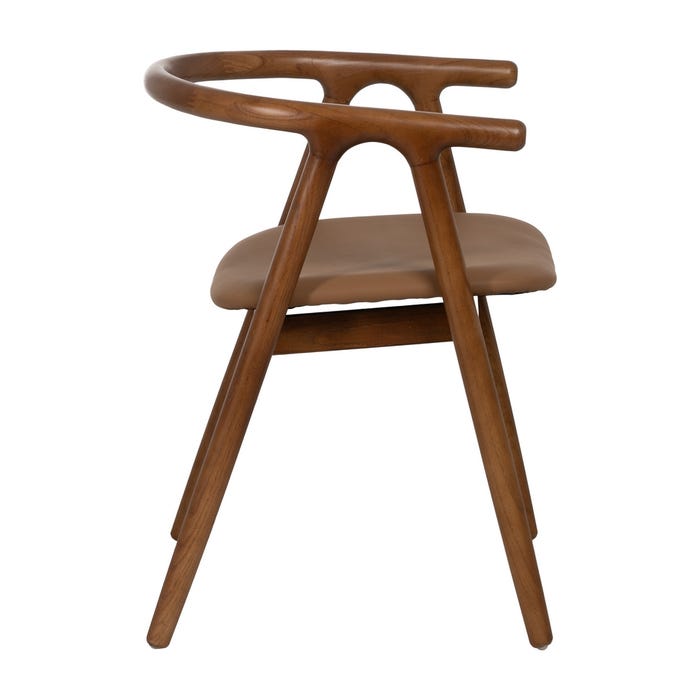 Yellow-Brown Elm Wood Chair 47 x 46 x 71 cm
