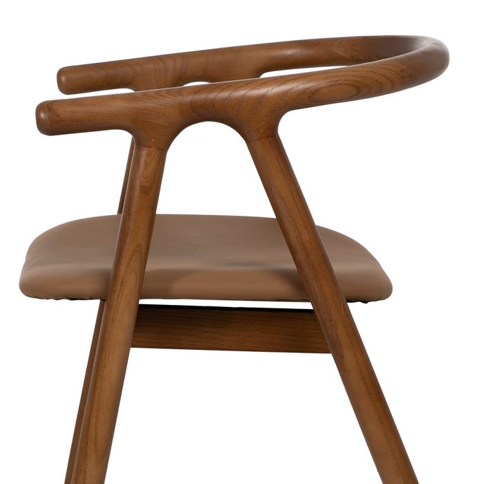 Yellow-Brown Elm Wood Chair 47 x 46 x 71 cm