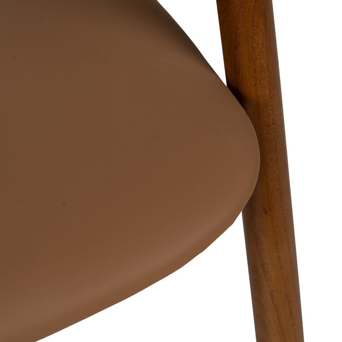 Yellow-Brown Elm Wood Chair 47 x 46 x 71 cm