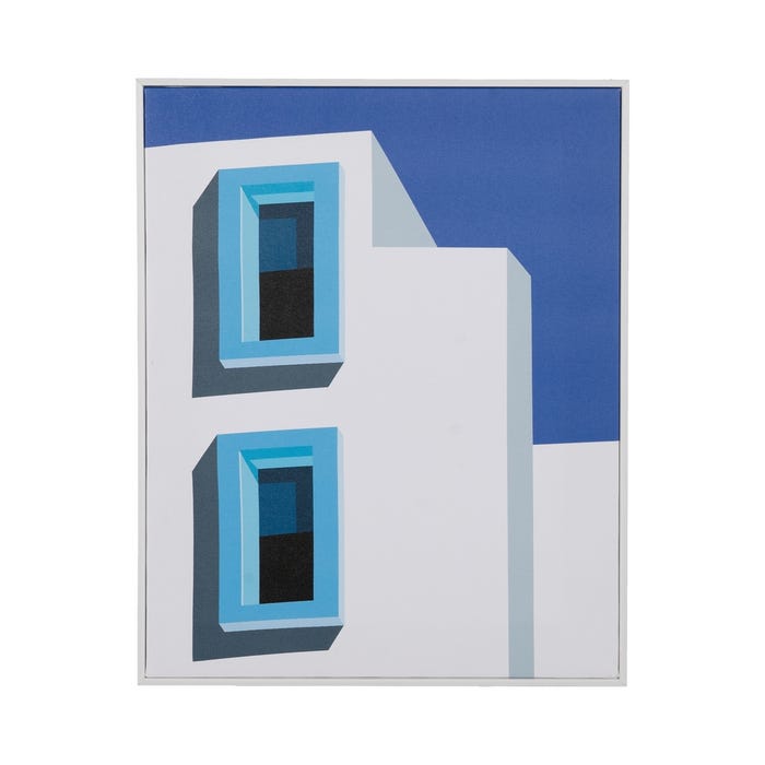 Cuadro Impresión Fachada 2/M Decoración 40 X 2,20 X 50 Cm