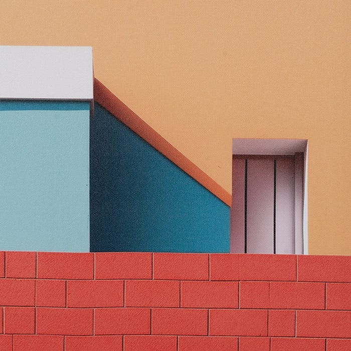 Cuadro Impresión Edificio 2/M Decoración 50 X 2,20 X 50 Cm