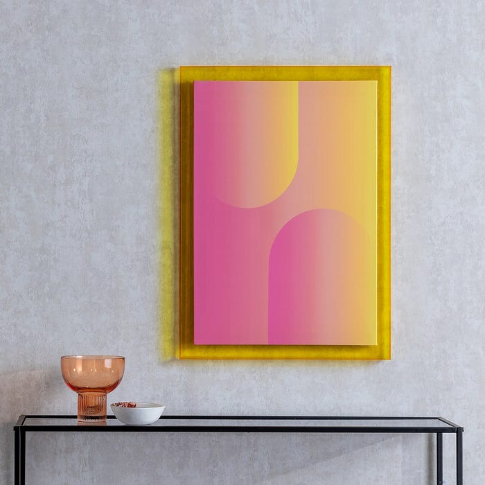 Abstract Print Painting Decoration 50 X 3.30 X 70 Cm