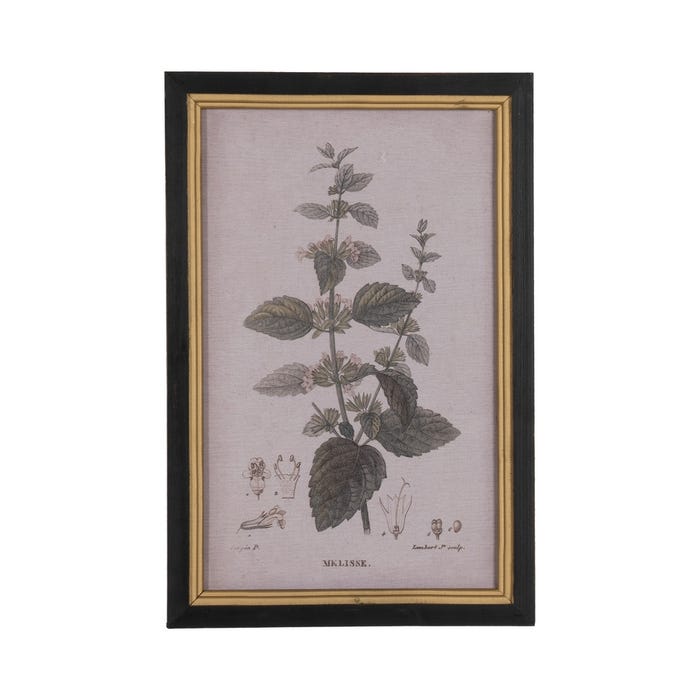 Moldura com estampa floral 4/M 30 x 1,80 x 45 cm