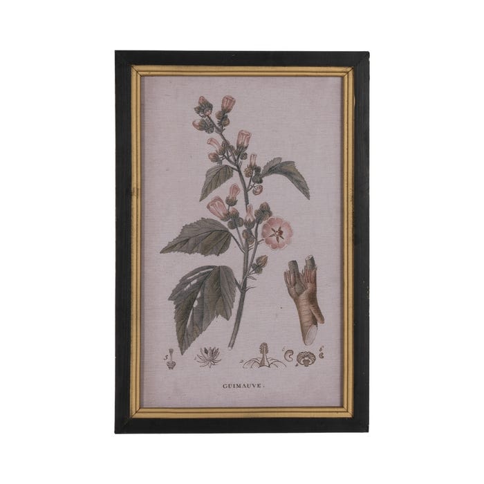 Moldura com estampa floral 4/M 30 x 1,80 x 45 cm