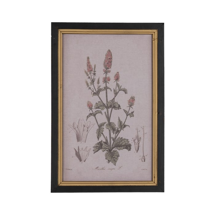 Moldura com estampa floral 4/M 30 x 1,80 x 45 cm