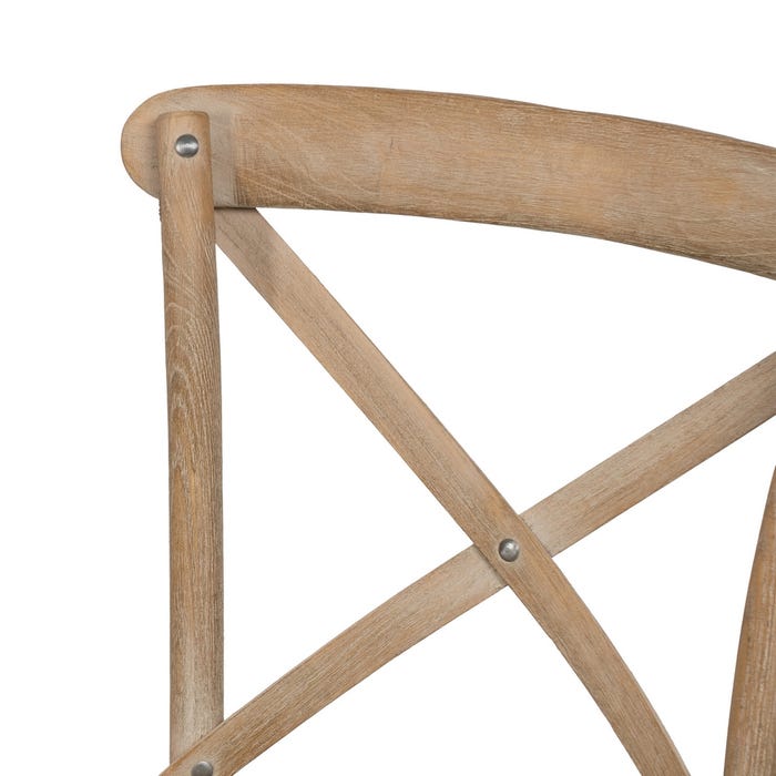 Silla Natural-Beige Tejido-Madera 44 X 42 X 88 Cm