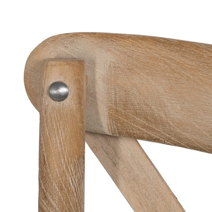 Natural-Beige Fabric-Wood Chair 44 X 42 X 88 Cm