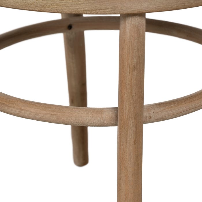 Natural-Beige Fabric-Wood Chair 41 X 41 X 89 Cm