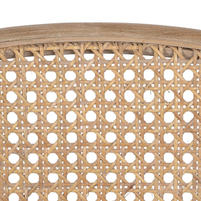 Natural-Beige Fabric-Wood Chair 41 X 41 X 89 Cm