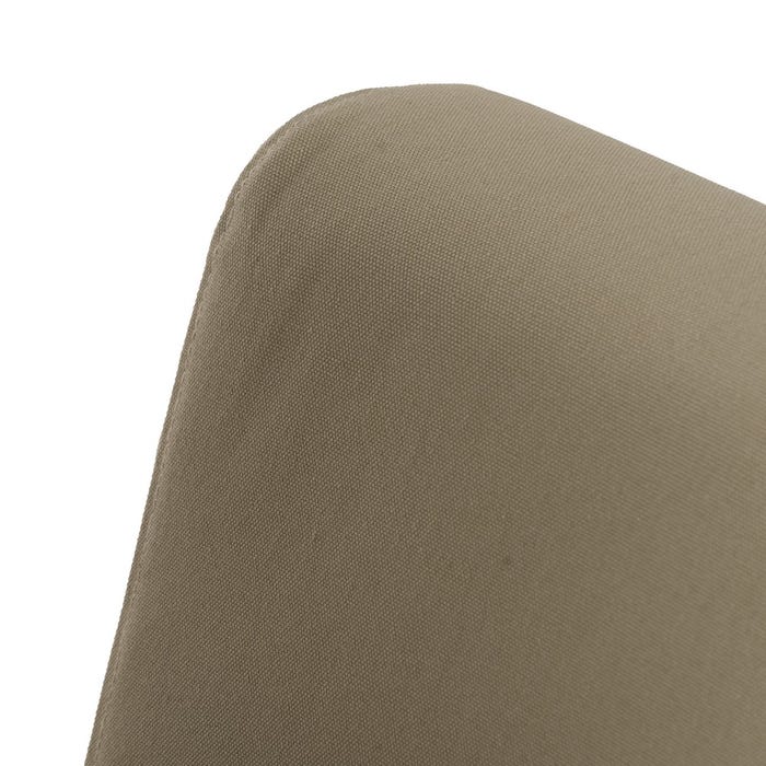 Natural-Beige Fabric-Wood Armchair 66 X 85 X 74 Cm