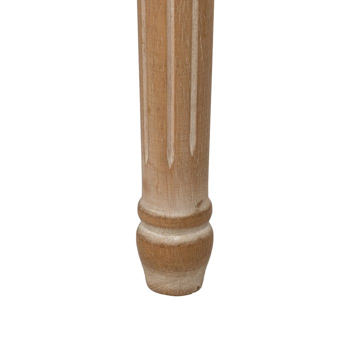 Banqueta Natural-Beige Tejido-Madera 65 X 41 X 48 Cm
