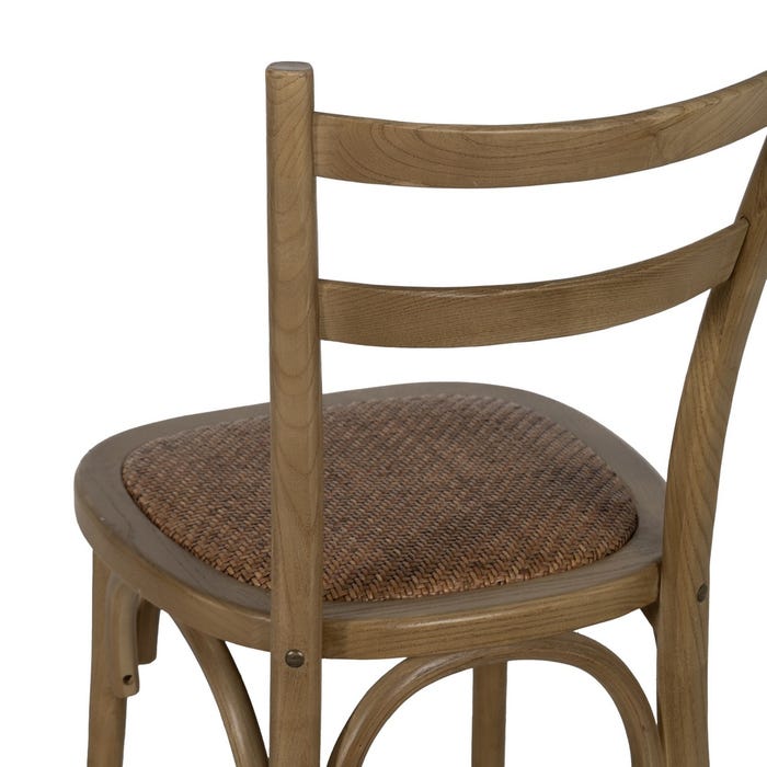 Natural Elm Wood Contract Chair 45 x 54 x 88.50 cm