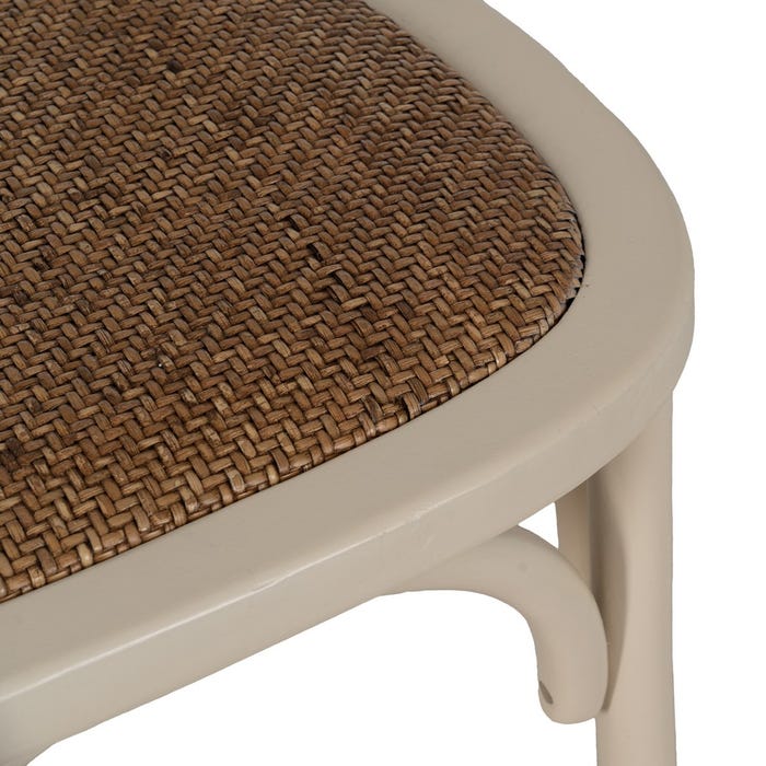Silla Crema Madera De Olmo Contract 45 X 54 X 88,50 Cm