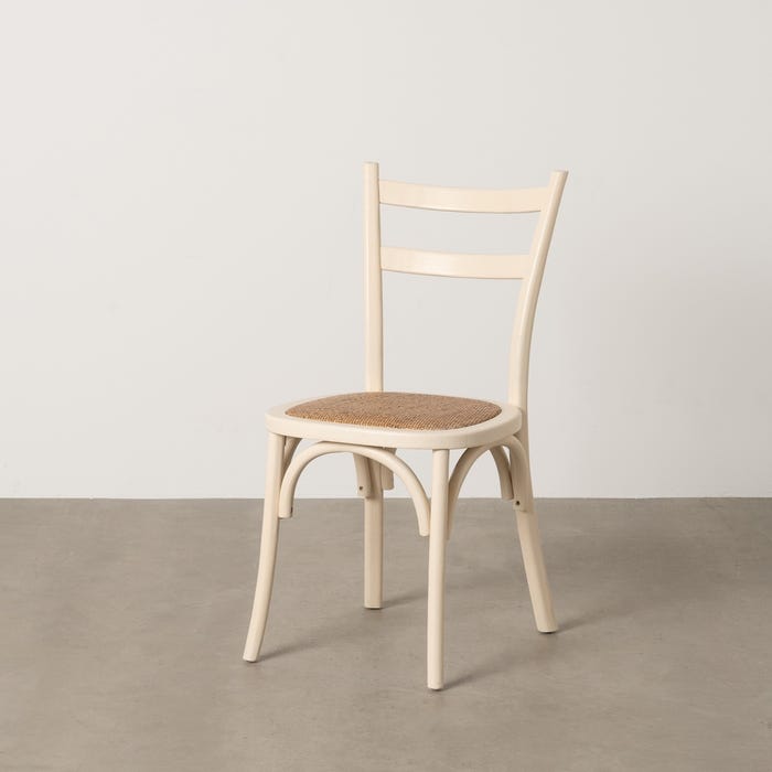 Silla Crema Madera De Olmo Contract 45 X 54 X 88,50 Cm