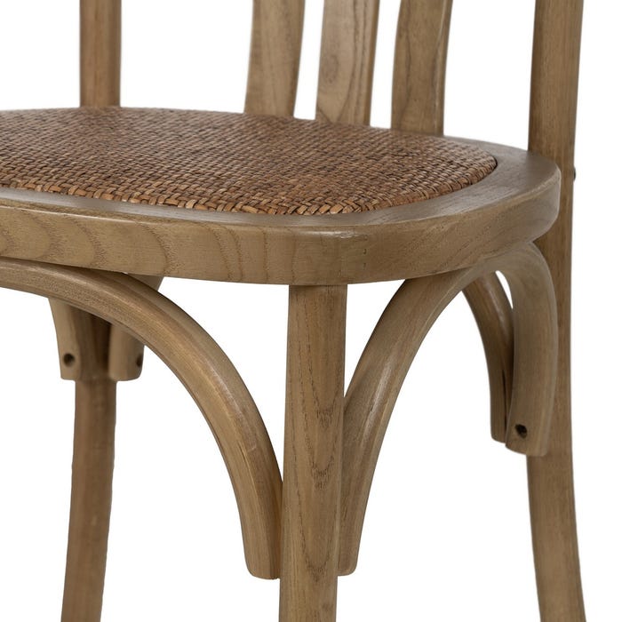 Natural Elm Wood Contract Chair 48 x 47 x 88.50 cm