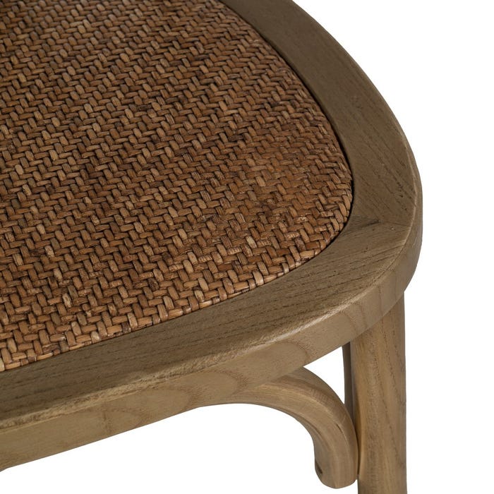 Natural Elm Wood Contract Chair 48 x 47 x 88.50 cm