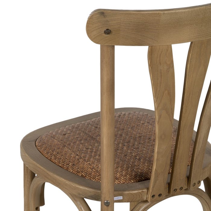 Natural Elm Wood Contract Chair 48 x 47 x 88.50 cm