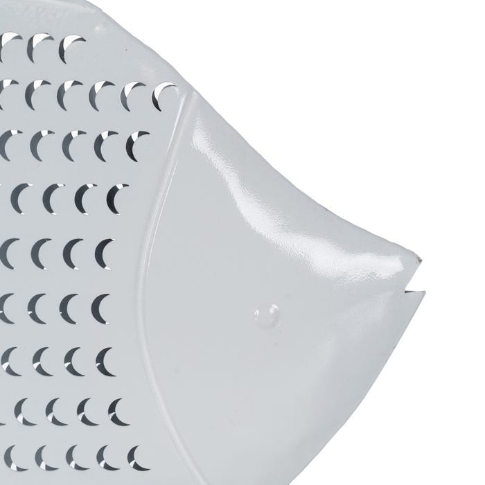 Figura de peixe de metal branco 39 x 5 x 29 cm