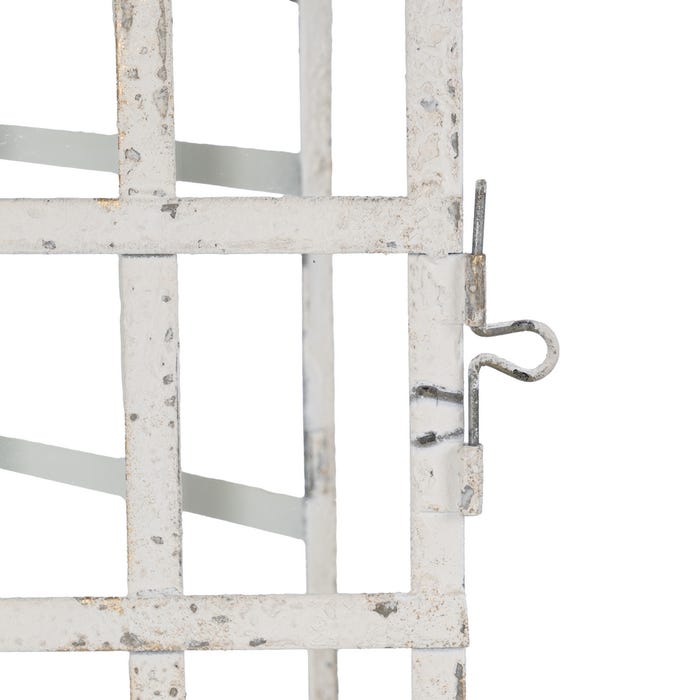 Farol Portavelas Blanco Metal 15 X 15 X 45 Cm