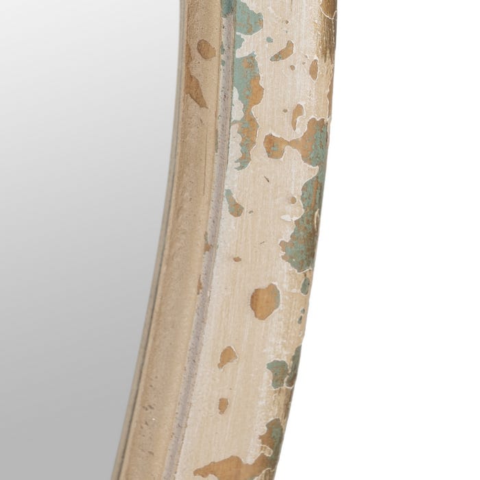 Espejo Pez Blanco Rozado Madera 24,50 X 2 X 64 Cm