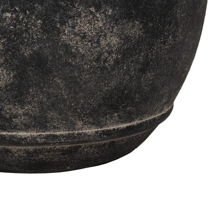 Decoração para vaso de flores em magnésio preto S/3 47 x 47 x 38,50 cm