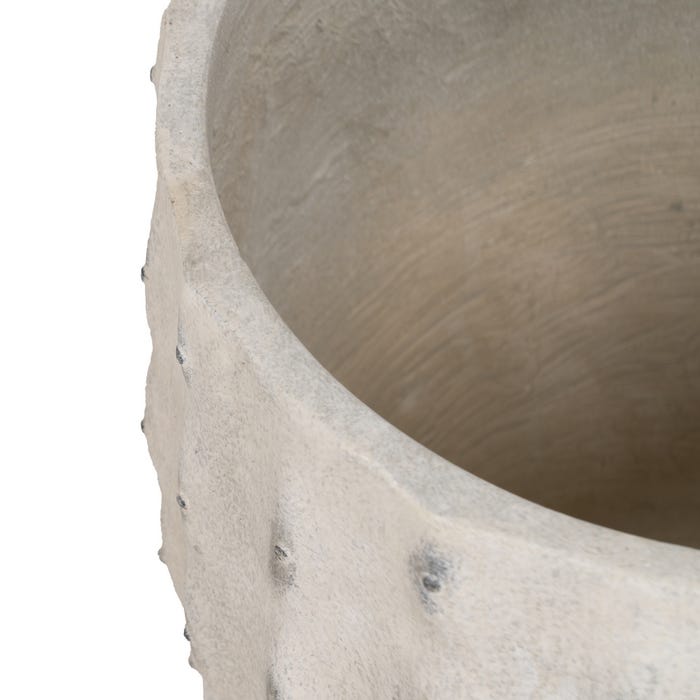 Decoração para vaso de flores em creme de magnésio S/3 43,50 x 43,50 x 43,50