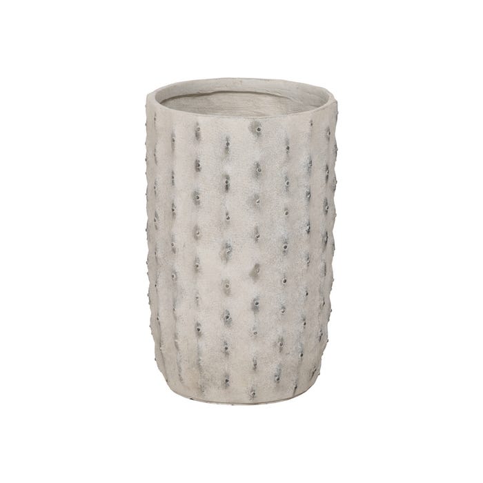 Decoração de vaso de magnésio creme S/3 34,50 x 34,50 x 54 cm