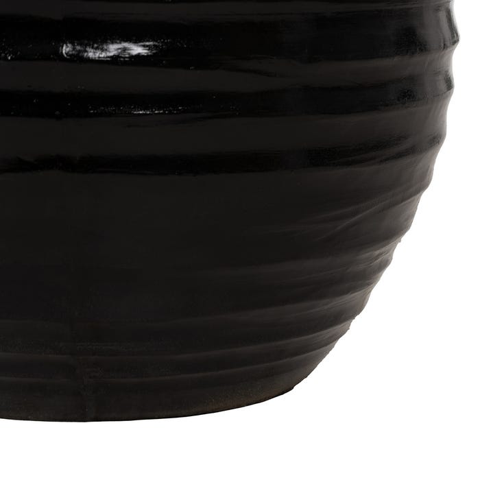 Vaso decorativo de magnésio preto 54 x 54 x 51 cm