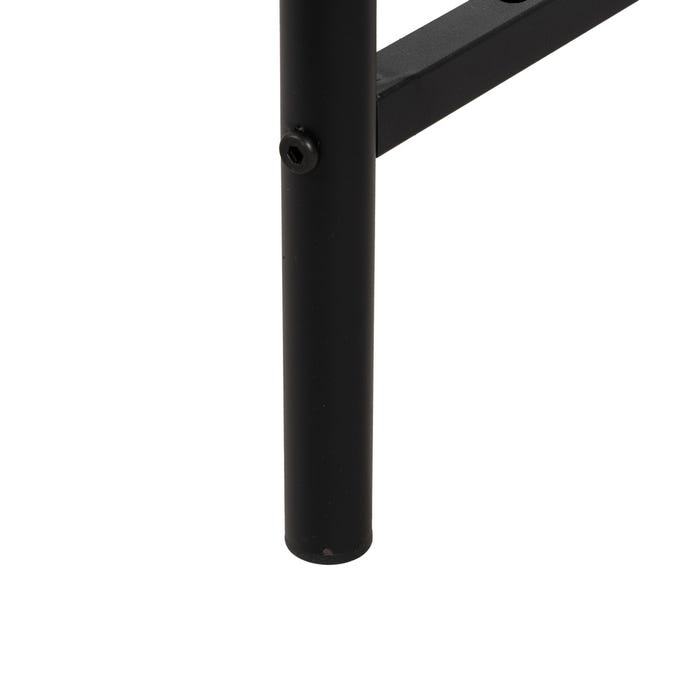 Mesita Natural-Negro Metal-Madera 69 X 69 X 52,50 Cm