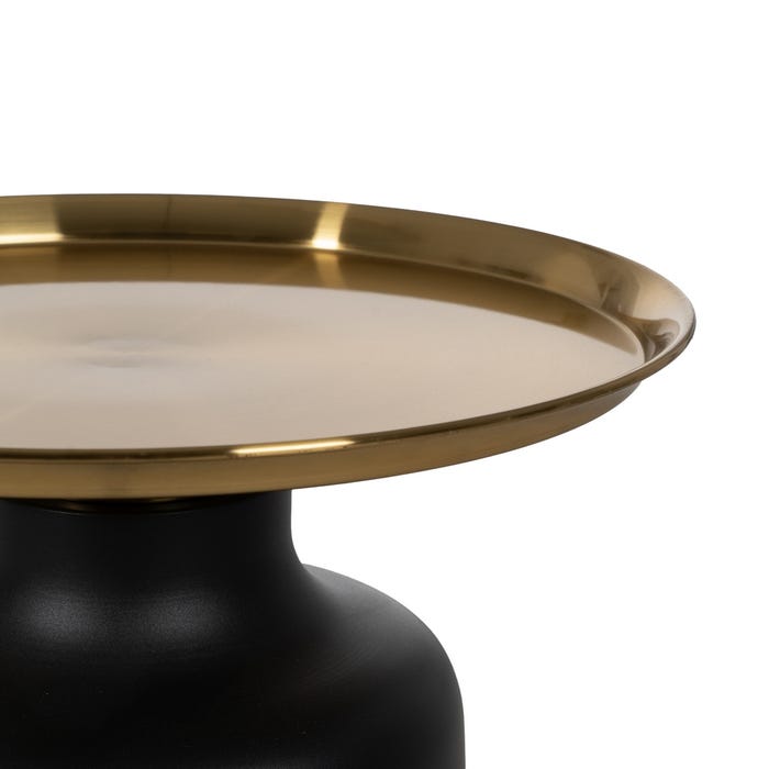 White-Gold Metal Decoration Table 50 X 50 X 47.50 Cm