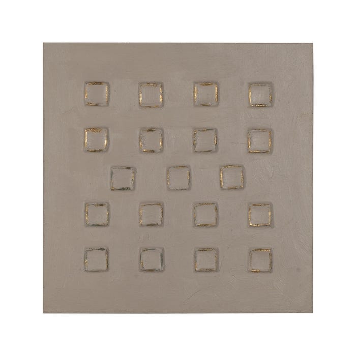 Pintura em relevo 2/M Tela decorativa 80 x 3,50 x 80 cm