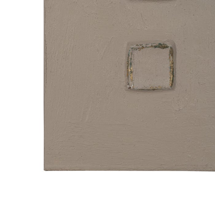 Relief Painting 2/M Canvas Decoration 80 X 3.50 X 80 Cm