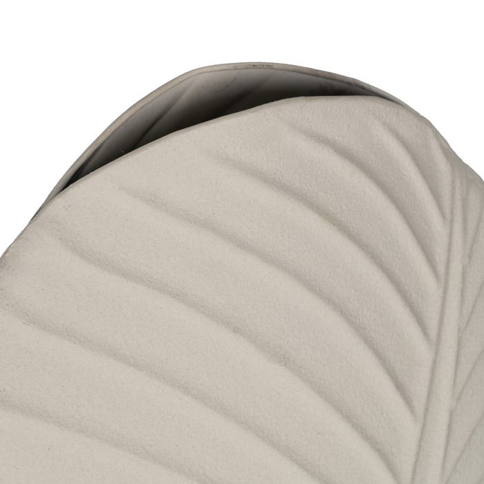 Jarrón Blanco Metal Decoración 26 X 11 X 41 Cm
