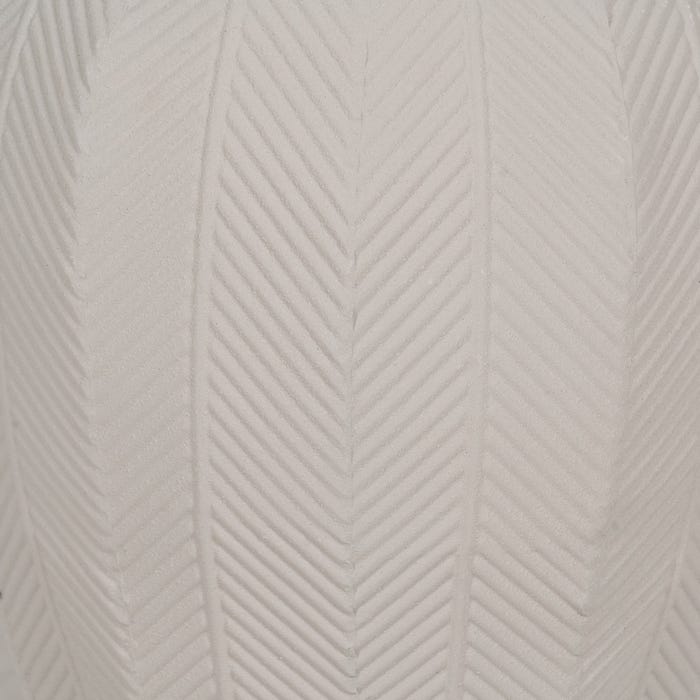 S/2 Maceteros Blanco Metal Decoración 25,50 X 25,50 X 44,50